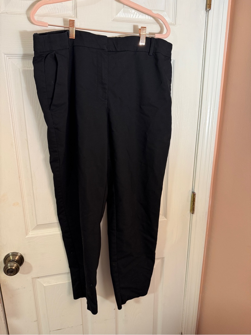 Women's Navy Tailored Chino Pants